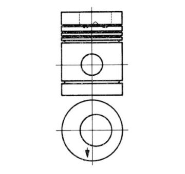 Píst KOLBENSCHMIDT 91354600