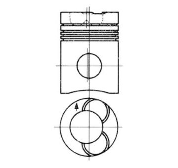 Píst KOLBENSCHMIDT 91359600