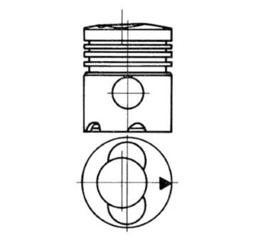 Píst KOLBENSCHMIDT 91395700