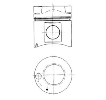 Píst KOLBENSCHMIDT 91467600