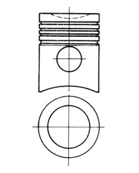 Píst KOLBENSCHMIDT 91490600