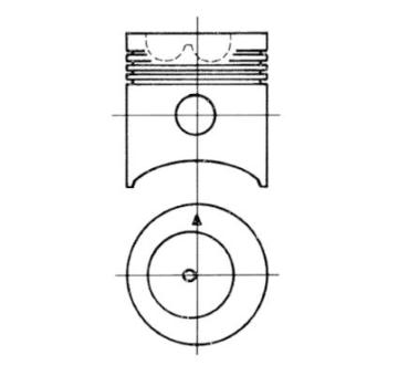 Píst KOLBENSCHMIDT 91557700