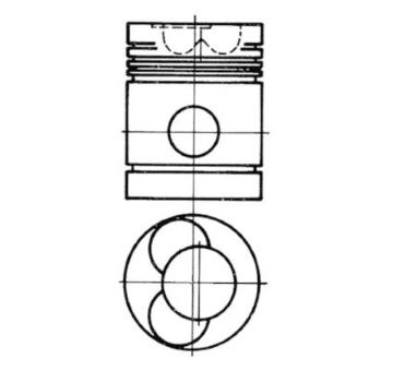 Píst KOLBENSCHMIDT 91571600