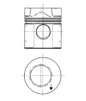 Píst KOLBENSCHMIDT 94333600