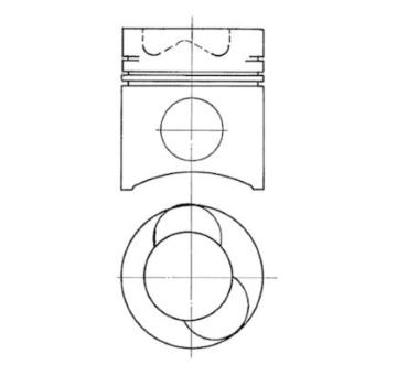 Píst KOLBENSCHMIDT 91681700