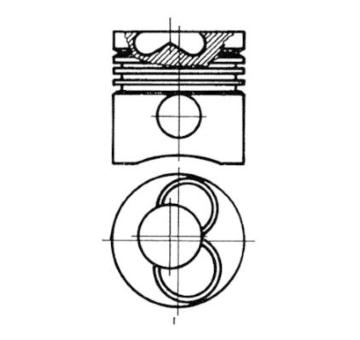Píst KOLBENSCHMIDT 91697610