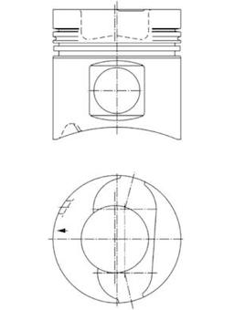 Píst KOLBENSCHMIDT 92052700