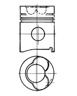 Píst KOLBENSCHMIDT 92130600