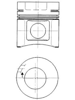 Píst KOLBENSCHMIDT 92306600