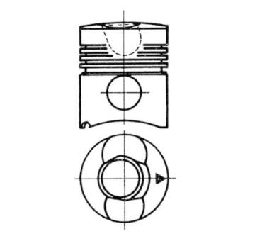 Píst KOLBENSCHMIDT 92334800