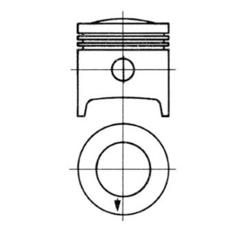 Píst KOLBENSCHMIDT 92412601