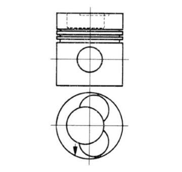 Píst KOLBENSCHMIDT 92581610