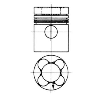 Píst KOLBENSCHMIDT 92582600