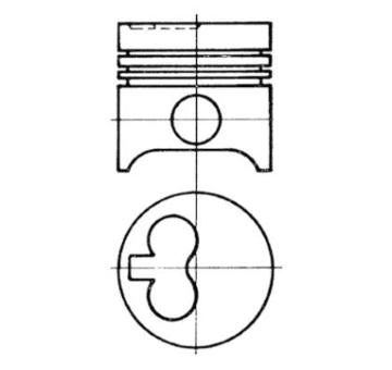 Píst KOLBENSCHMIDT 92598630