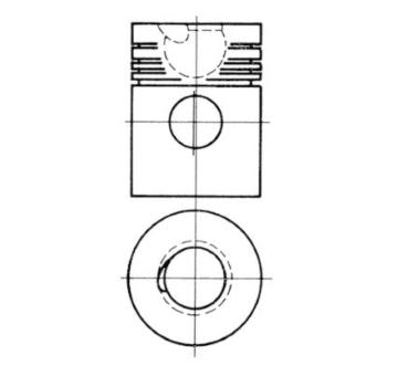 Píst KOLBENSCHMIDT 92767600