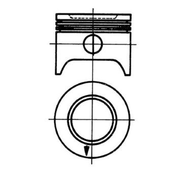 Píst KOLBENSCHMIDT 92803601