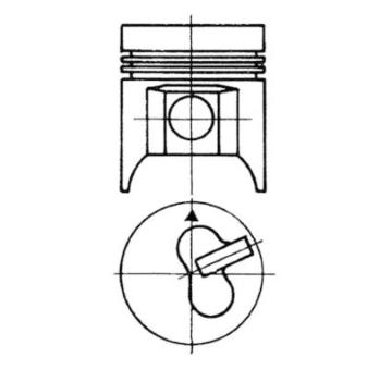 Píst KOLBENSCHMIDT 92813640
