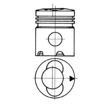 Píst KOLBENSCHMIDT 93535600