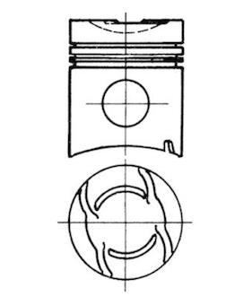 Píst KOLBENSCHMIDT 92964600