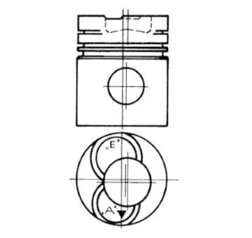 Píst KOLBENSCHMIDT 92968600
