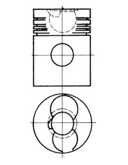 Píst KOLBENSCHMIDT 92989600