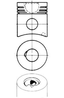 Píst KOLBENSCHMIDT 92994600