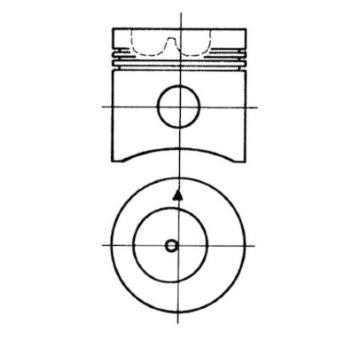 Píst KOLBENSCHMIDT 93045600