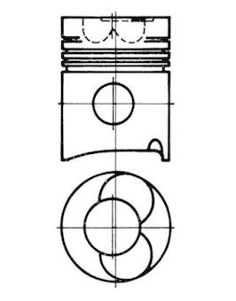 Píst KOLBENSCHMIDT 93052600