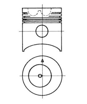 Píst KOLBENSCHMIDT 93061600
