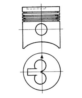 Píst KOLBENSCHMIDT 93062600