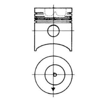 Píst KOLBENSCHMIDT 93063600