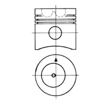 Píst KOLBENSCHMIDT 93069600