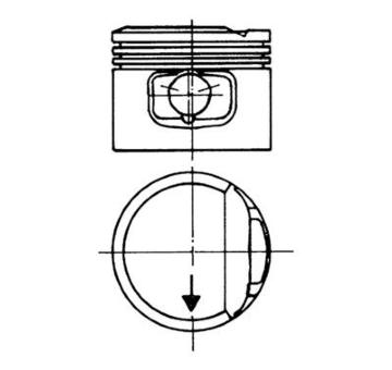 Píst KOLBENSCHMIDT 93117610