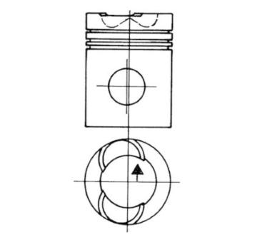 Píst KOLBENSCHMIDT 93152600