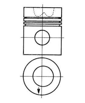 Píst KOLBENSCHMIDT 93153600