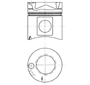 Píst KOLBENSCHMIDT 93171600