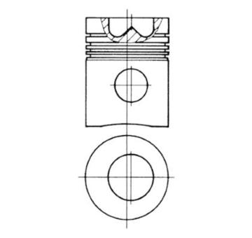 Píst KOLBENSCHMIDT 93174700