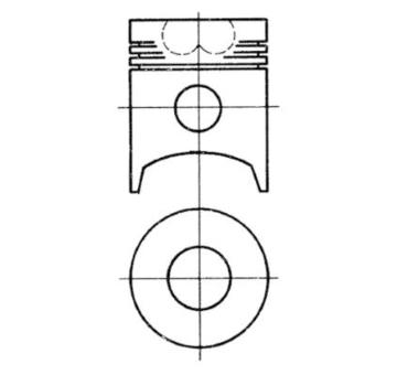 Píst KOLBENSCHMIDT 93208600
