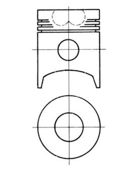 Píst KOLBENSCHMIDT 93209600