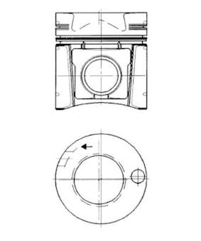 Píst KOLBENSCHMIDT 94656600