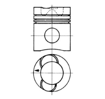 Píst KOLBENSCHMIDT 93234600