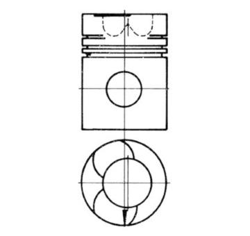 Píst KOLBENSCHMIDT 93250600
