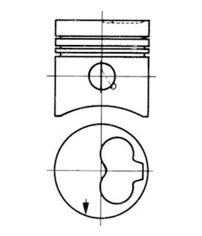 Píst KOLBENSCHMIDT 93260620