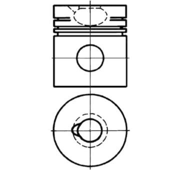Píst KOLBENSCHMIDT 93306600
