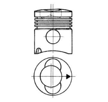 Píst KOLBENSCHMIDT 93315610