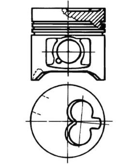 Píst KOLBENSCHMIDT 93378700