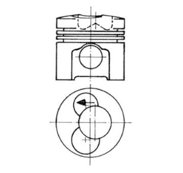 Píst KOLBENSCHMIDT 93472610