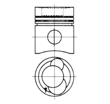 Píst KOLBENSCHMIDT 93508610