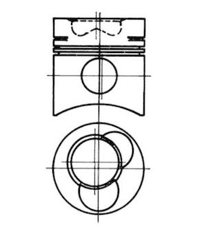 Píst KOLBENSCHMIDT 93532600