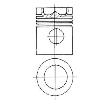 Píst KOLBENSCHMIDT 93545700